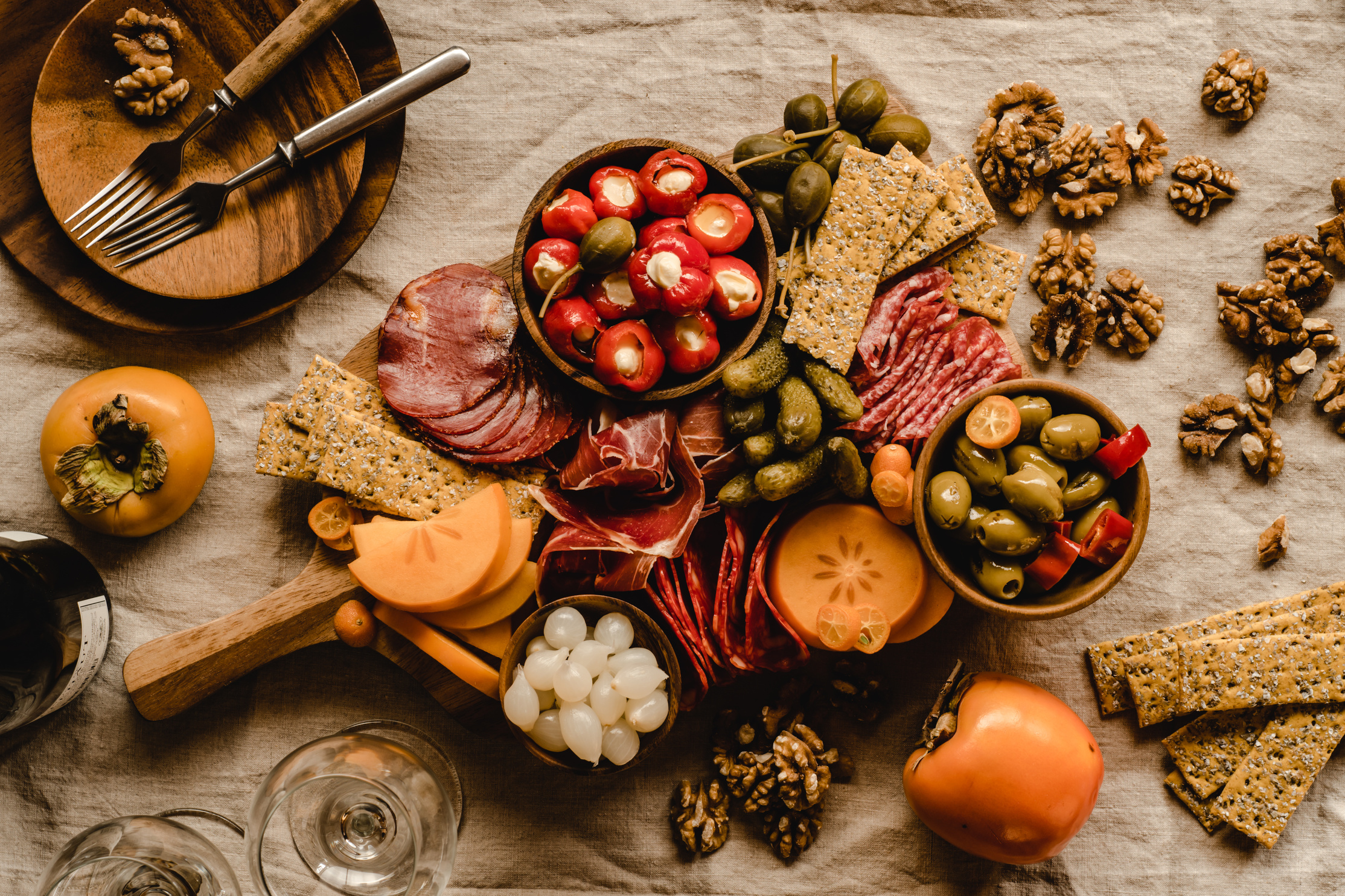 Sliced Fruits on Brown Wooden Chopping Board